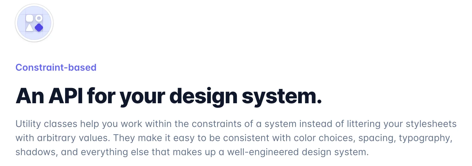 “An API for your design system”