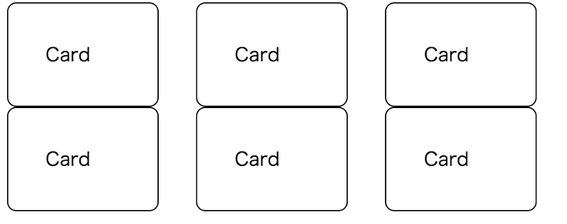 Row-based card list