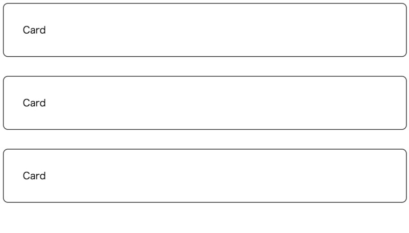 Column-based card list